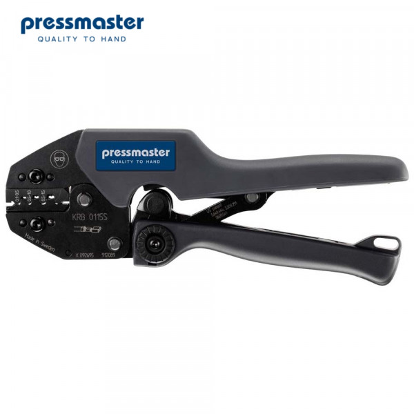 Pressmaster KRB 0115S - кримпер для обжима неизолированных наконечников типа открытый цилиндр (0.1 - 1.5 мм²)